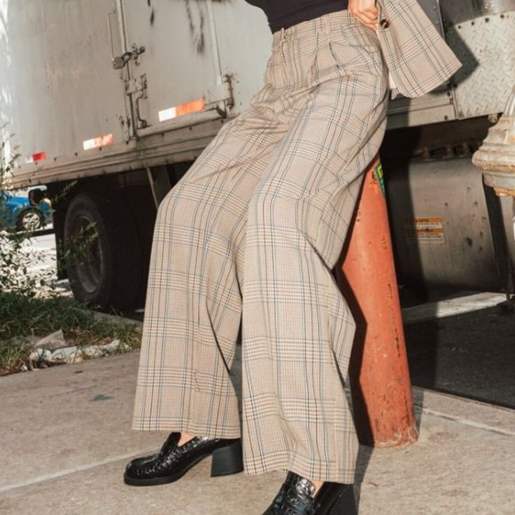 LUCY PARIS Sherlock Plaid Pants - Picture 2 of 7